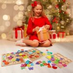 Novo Baby Wooden Learning Educational ABCD Board for Kids, Activity Toys for Toddlers & Preschoolers | ABCD Puzzle Set | Puzzle Toys for 2 Years Old Boys & Girls (Alphabets, Numbers & Shapes) - Image 4