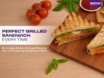 MILTON Express 800 Watt Grill Sandwich Maker | Electric Toaster Griller Sandwich Maker | Non Stick Coating Grill Plates | Power Indicators | 1 Year Warranty | Black - Image 8