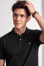 Allen Solly Men’s Polo T‑Shirt | Comfortable Rich Cotton Blend, Band Collar, Regular Fit | Stylish & Premium All Day Wear - Image 2