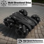 Remote Control Drift Stunt Car 4WD | 360° Rotating | DualSided Climbing | High-Speed Tumbling | Rechargeable Stunt Car | C-Type Charging | Remote Control Car for Kids | Made in India. (Black) - Image 5