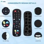 FunBlast Teether for Babies - Silicone Remote Teether for 3+ Month Baby & Toddlers, Teething Toys for Babies and Toddlers, Helps Biting Skills Development, Activity Toys for Baby (Black) - Image 7
