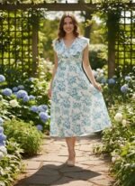 Leriya Fashion Dress for Women | Western Floral Printed One Piece Dress for Women midi | Casual Sleeveless Summer Dresses for Beach & Stylish Party Outifits - Image 4
