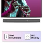 Zebronics 400 Watts Soundbar, 5.1 CH, Dual Rear Satellites, Triple Driver Soundbar, 6.5" Subwoofer,Bluetooth,TV (ARC),Optical,USB, AUX,LED Display,Wall Mountable(Juke Bar 7400 Pro) - Image 5