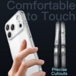 JETech Slim Case for iPhone 17 Pro, Clear - Image 4