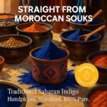 MS MAGIC SECRET Moroccan Nila Powder | 100% Natural Indigo Blue Powder for Skin Brightening, Soothing & Detox | Traditional Moroccan Hammam Beauty Treatment for Face & Body Care (100grams) - Image 2