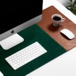 DailyObjects Turf 2.0 Desk Mat | Super Smooth Felt for Gaming Home and Office | Vegan Leather | Work from Home Solution for Laptop Keyboard and Mouse | Reversible Anti Slip Water Resistant - Green - Image 2