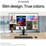 LG 27U411A-BD 68.5 cm (27 Inch) FHD (1920x1080) IPS Monitor, 1ms(MBR), 120Hz, Anti-Glare, sRGB 99%(Typ.), HDR10, 3-Side Virtually Borderless, Reader Mode, Flicker Safe, VGA, HDMI, Slim Stand, Black - Image 5