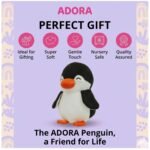 ADORA Penguin Soft Toy for Kids, Cute Plush Stuffed Teddy Ultra Soft Animal Plush Toy for Boys & Girls, Birthday Gift for Babies & Toddlers, Washable Black & White Penguin (17 cm) - Image 5
