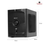 TRONICA Tango Prime 35W 2.1 Bluetooth Home Theater System with 4" Woofer, Wooden Subwoofer, Remote Control, USB, Micro SD, FM, AUX, TV & Laptop Compatible, Powerful Bass Multimedia Speakers - Image 5