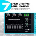 hayden HY-8FX 10-Channel DJ Mixer With 99 DSP Reverb, 7-Band EQ, USB, Bluetooth, 48V Phantom, One-Click Mute Pro Sound Console For Recording, Stage, Studio, And Live Performance, Black - Image 2