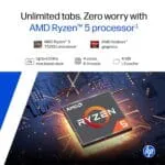 HP All-in-One, AMD Ryzen 5 7520U (16GB LPDDR5, 512GB SSD) IPS, Three-Sided, Micro-Edge, Anti-Glare, FHD, 23.8''(60.5 cm), Win 11 Home, Office 24, 5.27kg, FHD IR Camera, 24-cr0271in - Image 2