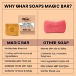 Ghar Soaps Sandalwood & Saffron Magic Bar For Bath (100 Gms Pack Of 2) | Paraben Free | Chandan & Kesar Bath Soap | Handmade Soaps For Glowing | Skin Brightening Soap For Men & Women - Image 7