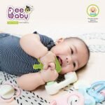 BeeBaby Finger Shape Soft Silicone Teether for 3+ Months with Storage Case, BPA Free Teething Toy for Babies with Textured Surface for Soothing Gums. 100% Food Grade (Finger - Green) - Image 3