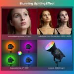 HIFFIN (COB-150P) 150W RGB LED Video Light | 2800K–6800K Dimmable | 11 FX Modes | 9800 Lumens | Remote Control | 220V Power Supply | Perfect for Studio Lighting, Photography & Videography - Image 3