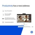 HP All-in-One, AMD Ryzen 5 7520U (16GB LPDDR5, 512GB SSD) IPS, Three-Sided, Micro-Edge, Anti-Glare, FHD, 23.8''(60.5 cm), Win 11 Home, Office 24, 5.27kg, FHD IR Camera, 24-cr0271in - Image 6