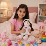 Soft Plush Doll for Kids 42 cm | Cute Rag Doll with Braided Hair & Cap | Washable Stuffed Toy for Girls & Boys | Birthday Gift for Kids (Multicolor) (Multicolor) - Image 7