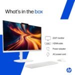 HP OmniStudio All-in-One, Intel Core 3 (i3 14th gen), (8GB DDR5, 512GB SSD) FHD, IPS, Anti-Glare, 23.8''(60.5cm), Win 11, Office 24, Cotton White, 4.98kg, Dual 3 W Speakers, FHD IR Camera, 24-cu0561in - Image 8