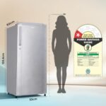 Haier 165 L 1 Star Direct Cool Single Door Refrigerator with Diamond Edge Freezing Technology, Easy Clean Back, Large Vegetable Box (HED-171MSA-P, Moon Silver, 2026 Model) - Image 9