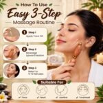 Wooden Face Massager Roller, Natural Wooden Facial Massage Tool for Face, Neck & Jawline, Face Sculpting Roller, Lymphatic Drainage Massager, Skin Tightening & Anti-Aging Beauty Tool for Women & Men - Image 3