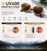 FAVELA Retro Oval Sunglasses for Women & Men | Trendy Metal Sun Glasses Classic Shades | UV400 Protection Retro Oval Sunglasses Vintage Style. - Image 4