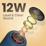 Portronics SoundDrum 1 12W TWS Portable Bluetooth Speaker with Powerful Bass, Bluetooth 5.3V, 360° Surround Sound, USB Drive in, Type C Fast Charging(Blue) - Image 3