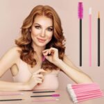 50pcs Applicator Wand Set Eyelash Mascara Brush Eyeliner Brush LipWand Brushes Makeup Beauty Tool Kit 20 Mascara Brush, 20 Lipstick Applicator Lip Wand,10 Eyeliner Brushes - Image 9