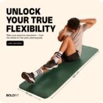 Boldfit Yoga Mats For Women and Men Exercise For Home Workout Gym Anti Slip EVA Material Yoga Mat 4Mm For Kids Gym Mats - Green - Image 4