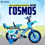 CAPENT Cosmos 14T Cycle for Kids with Support Wheel & Back Rest Seat | Rigid Suspension | Tubeless Tyre | Frame 9 Inch | Ideal for 3 to 5 Years Boys & Girls (Blue) - Image 6