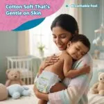 Amazon Brand - Supples Premium Baby Diaper Pants | 78 Baby Diapers | Small | 4-8 Kg | 12 Hrs Absorption | Cushiony Cotton Soft Fabric | Phthalates-Free | Triple Leak Guard - Image 6