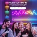 One94Store Premium Smart SMD Rope Light 5M with App & Remote Control, Music Sync RGB LED Light, 16 Million Colors, Luxury Ambient Lighting, Flexible Mood Light for Gaming Room, Bedroom, TV Backlight - Image 5