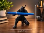 Ninja Pen Holder – 3D Printed Action Figure Desk Organizer for Office, Study Table & Gaming Desk Decor Stealth Warrior Pen Holder – Cool Ninja Desk Accessory. - Image 2
