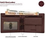 HORNBULL Maddison Men's Brown Genuine Leather Wallet | Branded Quality Wallet for Men with RFID Blocking | Mens Gift Set - Image 3