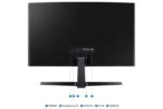 Samsung 24" Curved Monitor|1800R Curved Screen|100Hz|4ms|SRGB 95%|Ports-HDMI,D-Sub,Headphone|Game Mode|EyeSaver Mode|16.7M Color Support|Flicker Free|Off Timer Plus|LS24D368GAWXXL|Black - Image 9