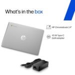 HP Chromebook 14, MediaTek Kompanio 540 (4GB LPDDR5, 128GB UFS) HD, Anti-Glare, Micro-Edge, 14''/35.6cm, ChromeOS, 100 GB Google One(1yr), Modern Gray,1.35kg, nm0004MU, HD Camera w/Shutter Laptop - Image 11
