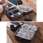 OrgaWise Electronic Accessories Bag Travel Cable Organizer Three-Layer for iPad Mini, Kindle, Hard Drives, Cables, Chargers (Three-Layer-Grey) - Image 6