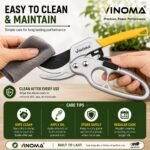 Gardening Scissor Stainless Steel Garden Snip with Safety Lock Garden Shears Sharp Cutter Pruners Scissor for Lawn, Garden & Potted Plants (PACK OF 1) - Image 7