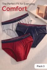 Van Heusen Men’s Cotton Briefs | 100% Cotton | Anti-Bacterial | Sweat Absorbant | Moisture-Wicking | Breathable Combed Cotton for extra comfort | Soft Waistband | Soft Touch | Style 10003 - Image 4