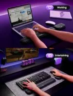 VAYDEER Keyboard and Mouse Wrist Rest Pad Set Padded Memory Foam Hand Rest Support for Office, Computer, Laptop, Mac Typing and Wrist Pain Relief and Repair(Large Set) - Image 6