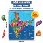 Roll N Seek India Map - Educational Board Game & Puzzle | Learn Indian Sate, Capital and Interesting Facts| State Shaped Puzzle (72 pcs)| Return & Birthday Gift for Boys & Girls Age 6-12 yrs - Image 4