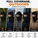 Allextreme Dryfit Full Face Mask with Enhanced UV Sun Wind & Dust Protection for Riding, Skiing, Cycling & Hiking | 9-in-1 Balaclava Helmet Liner Anti-Pollution Bandana for Men & Women Riders (Black) - Image 4