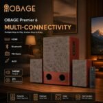 OBAGE Newly Launched Premier-6 2.1 Home Theatre System | 140W Output | 6.5" Woofer & Dual 3" Drivers in Each Satellite | Bluetooth 6.0, Digital Bass, Mid & Treble Control | Deep Bass Sound - Image 8