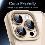 JETech Camera Lens Protector for iPhone 16 Pro/16 Pro Max, Desert Titanium - Image 7
