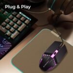 ZEBRONICS PHERO Wired Gaming Mouse with up to 1600 DPI, Rainbow LED Lights, DPI Switch, High Precision, Plug & Play, 4 Buttons - Image 7