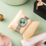 Carlton London Mint Green Dial Women’s Watch with Bracelet Set – Elegant Rose Gold Strap, Stylish Quartz Timepiece, Water Resistant Ladies Accessory | Gift Box for Anniversary & Birthday | Luxury square watch gift set - Image 4