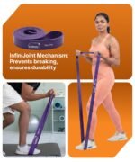 Resistance Band for Workout & Stretching, Exercise Band for Men & Women, Thera Band for Yoga, Pilates, Gym, Home Workout & Fitness Training, Latex Band for Strength, Toning & Flexibility(15-40Kg) - Image 4