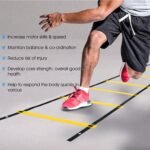 Serveuttam Agility Ladder 8 Meter Speed Training Ladder with 16 Adjustable Rungs, for Soccer, Football, Sports Training - Includes Heavy Duty Carry Bag Speed Ladder (Multicolor) (Yellow, 4m 10Runs) - Image 3