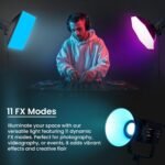 HIFFIN (COB-150P) 150W RGB LED Video Light | 2800K–6800K Dimmable | 11 FX Modes | 9800 Lumens | Remote Control | 220V Power Supply | Perfect for Studio Lighting, Photography & Videography - Image 6