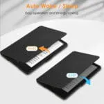 ProElite Cover Case for Kindle Paperwhite 12th Gen 7 inch Case, Slim Smart Flip case Cover for Amazon Kindle Paperwhite 12th Generation 7 inch 2024, Black - Image 3