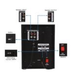 TRONICA Tango Prime 35W 2.1 Bluetooth Home Theater System with 4" Woofer, Wooden Subwoofer, Remote Control, USB, Micro SD, FM, AUX, TV & Laptop Compatible, Powerful Bass Multimedia Speakers - Image 4