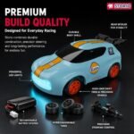 Storio Punto Mini RC Car 1:64 Scale, 2.4GHz Remote Control Car with Drift & Grip Modes, Dual Speed, LED Lights, 100m Range, Rechargeable RC Drift Car for Kids Boys Girls & Adults - Image 5